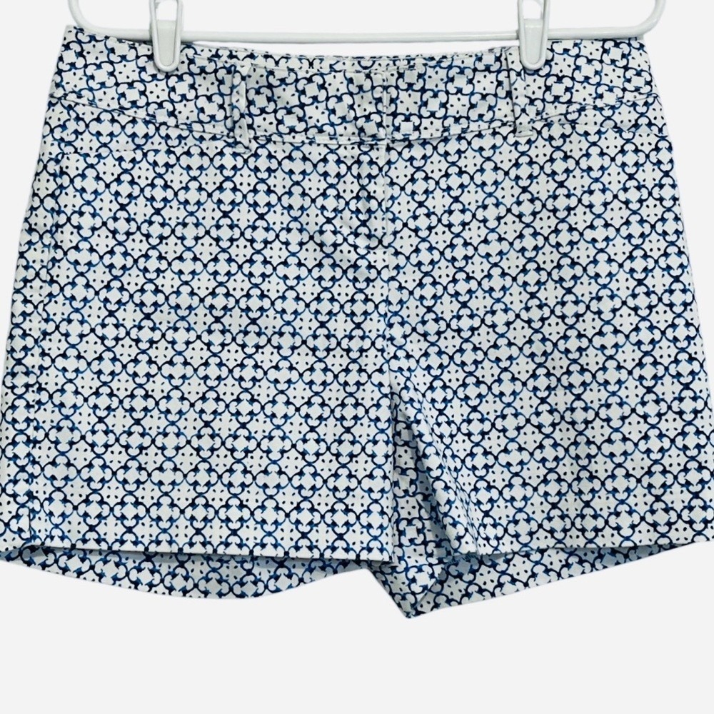 The Limited 2 Tone Blue & White PatternWomen's High Rise Shorts, Size 8